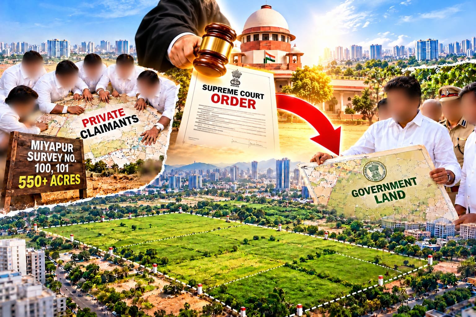 మియాపూర్‌లో రూ.60 వేల కోట్ల ప్రభుత్వ భూమికి విముక్తి..!